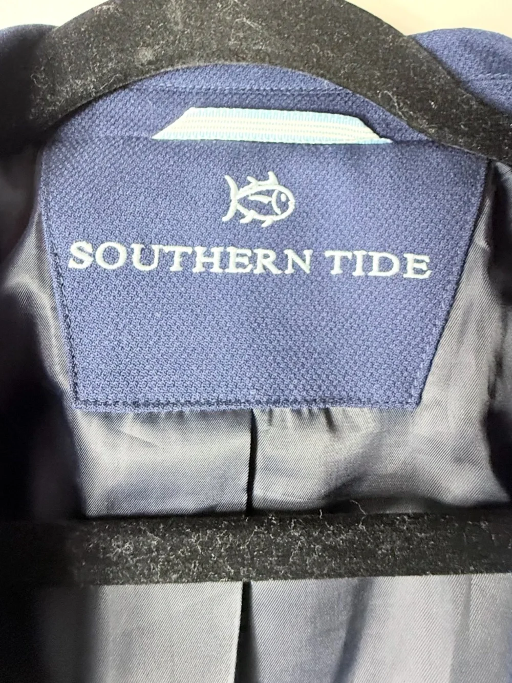 Southern Tide Men's Skipjack Navy Blue Blazer Size 44L Two Button (D)
